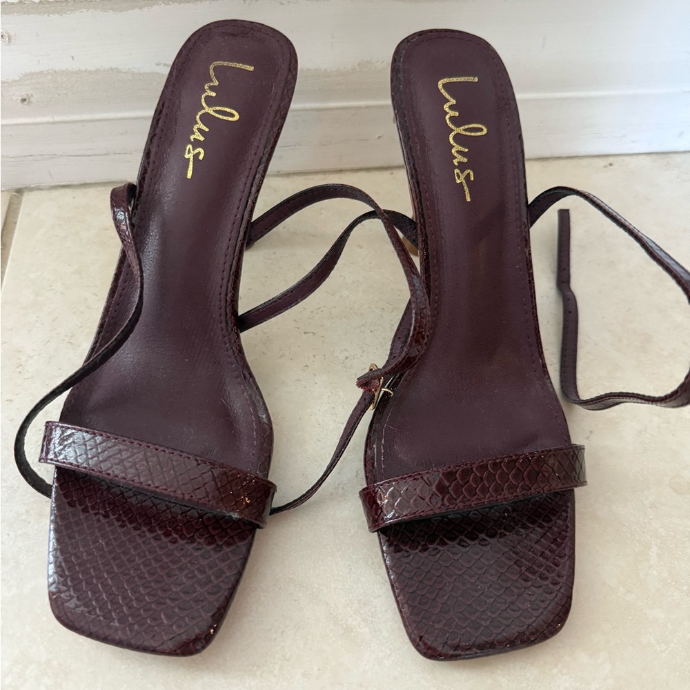 Maroon heels